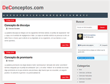Tablet Screenshot of deconceptos.com